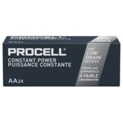 Duracell® Procell Constant® AA Alkaline Disposable Standard Batteries, Package Of 24 -Bright Circuit 157755 v InthePackageView BUS Lg