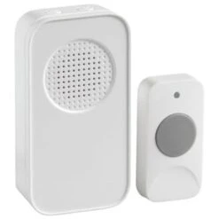 Newhouse Hardware Wireless Door Chime With Push Button, 300 Feet Operating Range