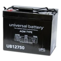 Universal Power Group 12v 75ah I6 Term Sealed Lead Acid Agm Rechargeable Battery