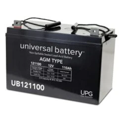 Universal Power Group 12v 110ah L3 Term Seald Lead Acid Agm Rechargeable Battery