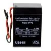 Universal Power Group 6-Volt 4.5 Ah Wl Terminal Sealed Agm Rechargeable Battery -Bright Circuit 229818 MainProductImage Lg
