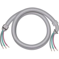Southwire 1/2"x 4' 10/3 Liquidtight Flexible Non-Metallic Pvc Conduit Cable Whip