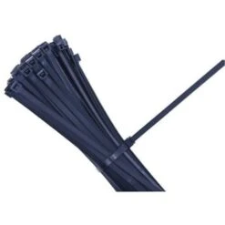 Commercial Electric 8 In 50 Lb Uv Black Cable Tie Package Of 1000
