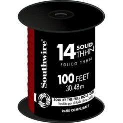 Southwire 100' 14 Red Solid Cu Thhn Wire