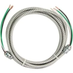 Southwire 12' 12/2 Solid Cu Mc Armorlite Modular Assembly Quick Cable Whip