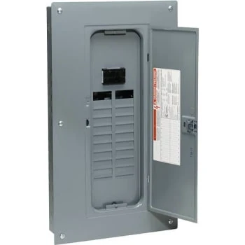 Square D Homeline 100a 20-Space 40-Circuit Indr Main Breaker Load Center W/ Cvr 3 Square D Homeline 100a 20-Space 40-Circuit Indr Main Breaker Load Center W/ Cvr