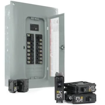 Square D Homeline 100a 20-Space 40-Circuit Load Center W/ Main Breaker & Cover 4 Square D Homeline 100a 20-Space 40-Circuit Load Center W/ Main Breaker & Cover - Image 2