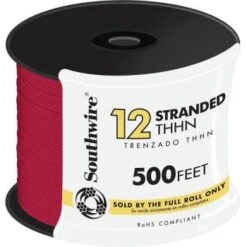 Southwire 500 ' 12 Red Stranded Cu Thhn Wire