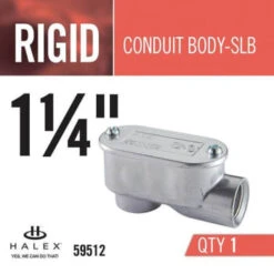 Halex 1-1/4" Rigid Service Entrance Ell -Bright Circuit 298419 DetailedProductView2 Lg
