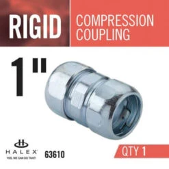 Halex 1" Rigid Compression Conduit Coupling 7 Halex 1" Rigid Compression Conduit Coupling -Bright Circuit 299227 DetailedProductView2 Lg