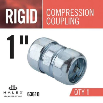 Halex 1" Rigid Compression Conduit Coupling 5 Halex 1" Rigid Compression Conduit Coupling - Image 3