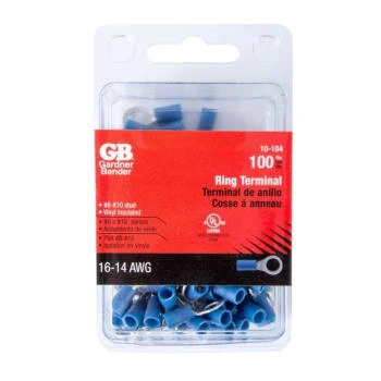 Gardner Bender 16-14 Gauge Ring Terminal (100-Pack) (Blue) 5 Gardner Bender 16-14 Gauge Ring Terminal (100-Pack) (Blue) - Image 3
