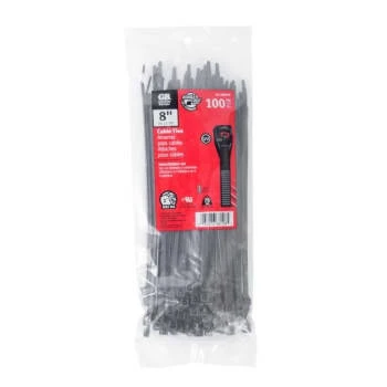 Gardner Bender 8 In Nylon Uv-Resistant Cable Ties (Black) (100-Pack) 6 Gardner Bender 8 In Nylon Uv-Resistant Cable Ties (Black) (100-Pack) - Image 4