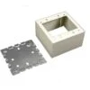 Legrand Wiremold 500/700 2-1/2 Metal Srfc Raceway 2-Gang Box Ivory -Bright Circuit 305292 MainProductImage Lg