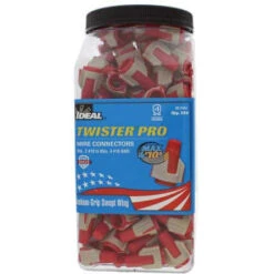 Ideal 344 Red/tan Twister Pro Wire Connector Package Of 250 -Bright Circuit 316486 DetailedProductView2 Lg