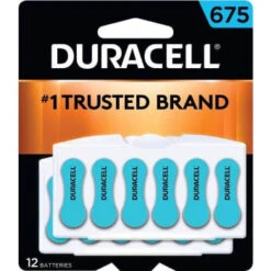 Duracell Size 675 Hearing Aid Battery Package Of 12 Package Of 12