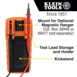Klein Tools Digital Multimeter, Manual-Ranging, 600v -Bright Circuit 333697 DetailedProductView6 Lg