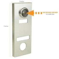 Newhouse Hardware Florence Mfg Two Note Mechanical Door Chime With Door Viewer -Bright Circuit 334353 w DetailedProductView5 Lg