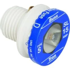 Bussmann® 15 Amp 125 Volt Sl Base Time-Delay Plug Fuse (4-Pack)