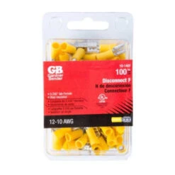 Gardner Bender 12-10 Gauge Female Insulated Terminal (100-Pack) (Yellow) 7 Gardner Bender 12-10 Gauge Female Insulated Terminal (100-Pack) (Yellow) -Bright Circuit 354111 DetailedProductView2 UNI Lg